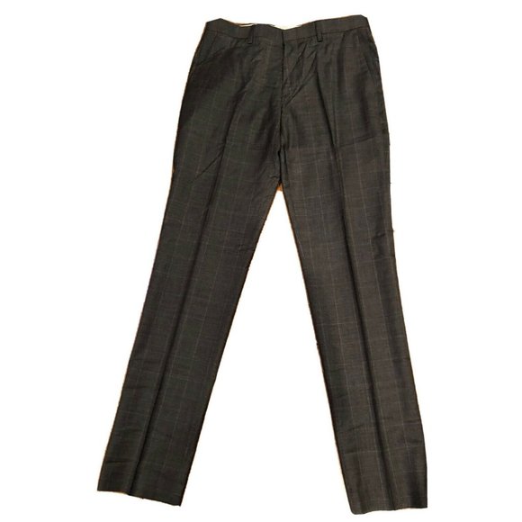 Pantalone Uomo J.Crew Ludlow In Lana Grigia Taglia 30×30 – Nuovo Con Etichetta, Vestibilità Slim